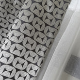 MODARIS Curtains – Custom Jacquard Drapes with Geometric Pattern – 8 Colors